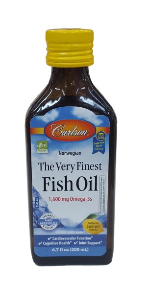 Рыбий жир carlson fish oil норвежский лимон 1600мг 200мл