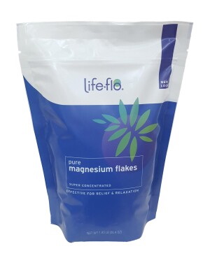 Хлопья чистого магния life-flo суперконцентрированные 1,65 фунта (26,4 унции)