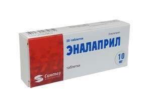 Эналаприл таблеткалари 10мг №20 Синтез
