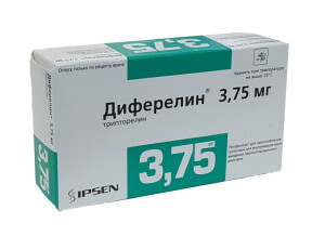Diferelin liof 3,75 mg in'ektsiya uchun № 1 shisha