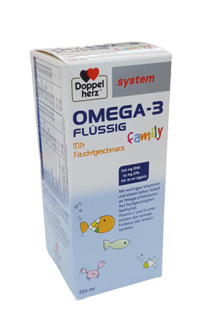 Доппелгертс Омега-3 тизимлари бутун оила учун сироп 250мл