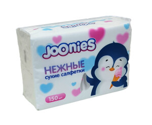 Joonies yumshoq quruq salfetkalar №150