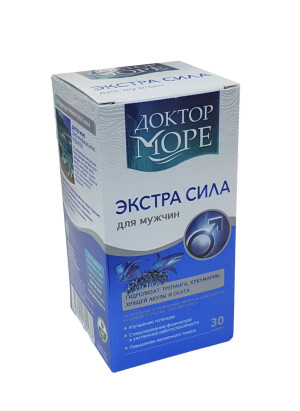 Qo'shimcha kuch doktor dengiz erkaklar uchun kapsulalar № 30