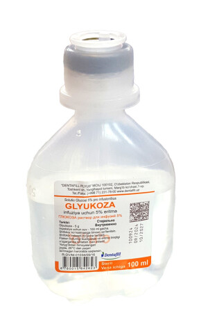 Glyukoza 5% 100ml Dentafill
