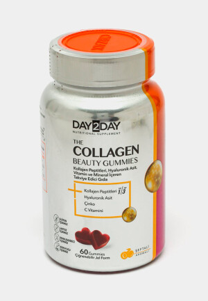 Kollagen day2day beauty gummies shaftoli aromati bilan yurak gummies №60