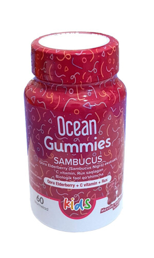 Marmelad vitaminli ocean gummies sambucus kids meva aralashmasi №60