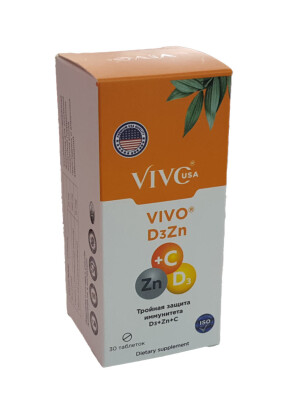 Vivo D3 s vitamini bilan sink kapsulalar № 30