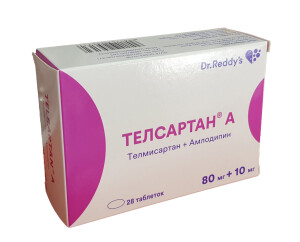 Telsartan-a tabletkalari 80mg + 10mg №28