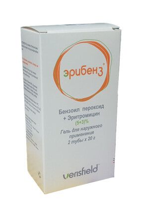 Эрибенз жели 5%+3% 20г №2