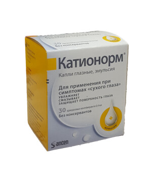 Катионорм кўз томчилари 0,4 мл № 30
