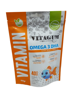 Мармеладные мишки vitagum omega 3 dha 150г