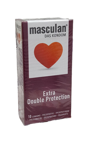 Masculan extra double protection prezervativlari №10