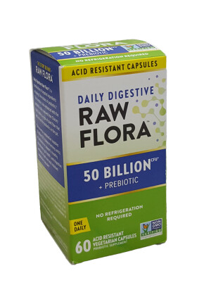 Эркаклар ва аёллар учун 50 миллиард CФУ пребиётикли хом флора пробиётикаси 60-сонли капсулалар