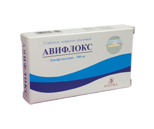 Aviflox tabletkalari 500mg №5