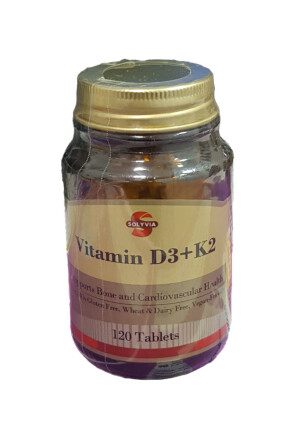 Vitamin D3 + K2 solyvia tabletkalari 2000me №120