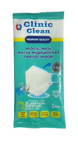 Маска лицевая clinic clean kf94 №1