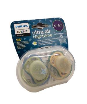 Avent emzik ultra air nighttime 0-6m №2 (scf376/18)