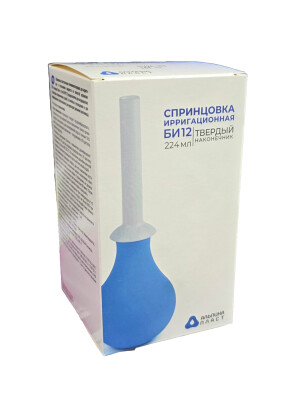 Orqa uchi bilan ginekologik bi-12 shprits (224ml)