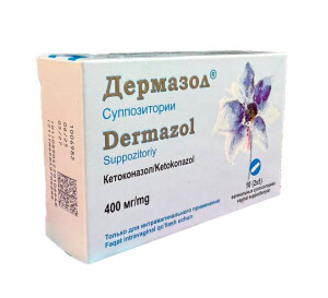 Dermazol supp qin 400mg №10