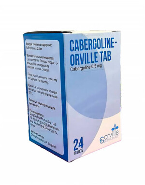 Cаберголин Орвилле 0,5 мг таблеткалари №24