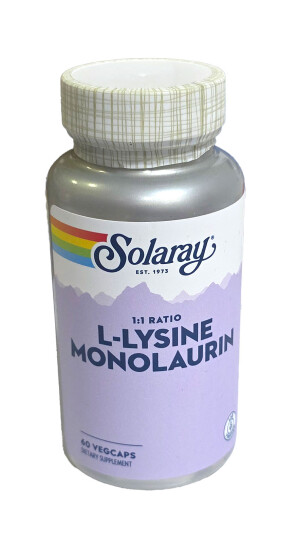Л-лизин монолаурин solaray l-lysine monolaurin капсулы №60