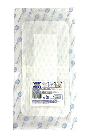 10X20 sm №1 to'quv asosidagi One aid gigiena yamog'i