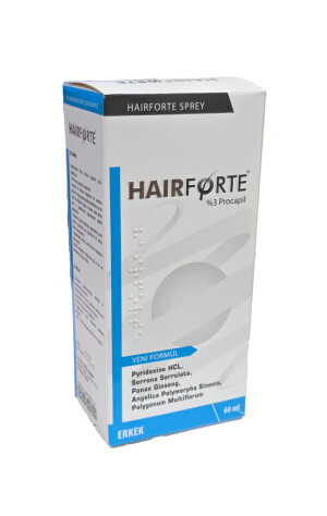Erkaklar uchun hair forte soch spreyi 60ml