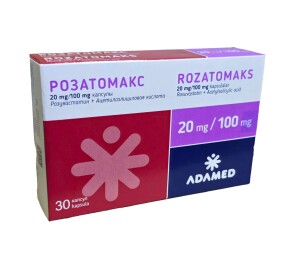 Rosatomax tabletkalari 20mg / 100mg №30