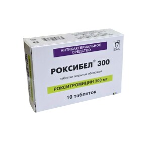 Роксибел таблеткалари 300 мг №10