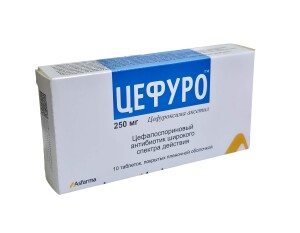 Cefuro tabletkalari 250mg №10