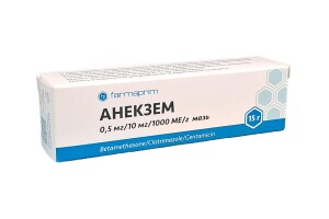 Анекзем малҳами 0,5 мг/10мг/1000ме 15г