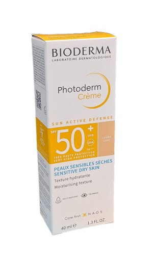 Bioderma photoderm creme light quyoshdan himoya qiluvchi yuz kremi spf 50+ 40ml