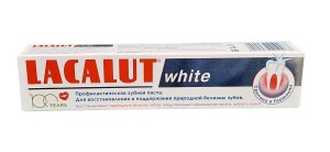 Зубная паста lacalut white 75мл