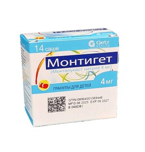 Монтигет саше 4мг №14