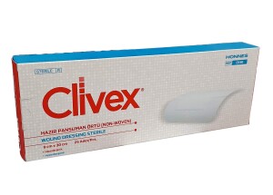 Повязка перевязочный материал для ран clivex 9смх30см №25 (c630)