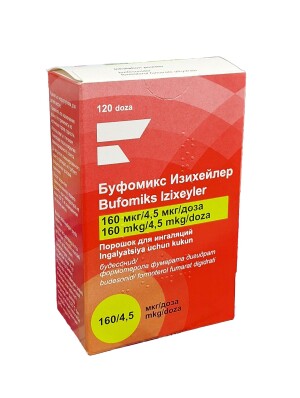 Bufomix iziheyler kapsulalari D/ingal 160mkg / doza / 4,5 mkg №120