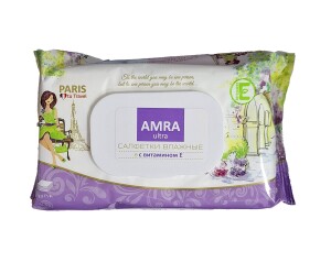 Салфетки влажные amra ultra paris №120