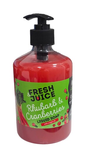 Fresh juice rhubarb &amp; cranberries suyuq sovuni 460ml