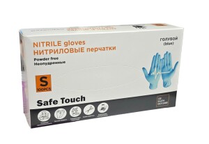 Перчатки н/с смотр safe touch (неопуд) р. (s) №100 (черный)