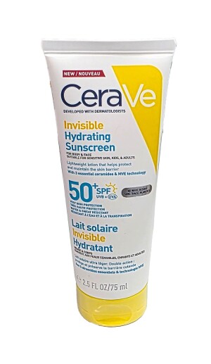 CeraVe ko'rinmas hidrating yuz va tana uchun namlovchi sut spf 50+ 75ml
