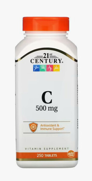 Vitamin C 21st century tabletkalari 500mg №250