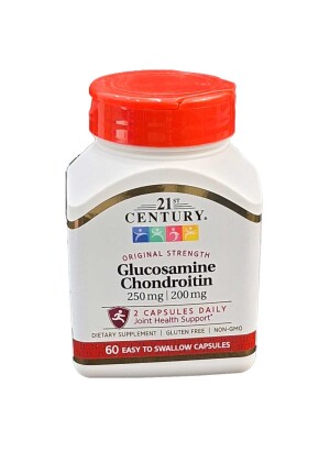 Glyukozamin xondroitin 21st century kapsulalari 250 / 200mg №60