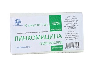 Linkomitsin g / x ampulalari 30% 1ml №10