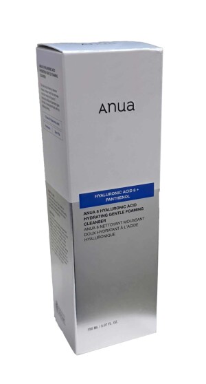 Пенка anua 8 hyaluronic acid hydrating gentle foaming cleanser мягкая для умывания 150мл